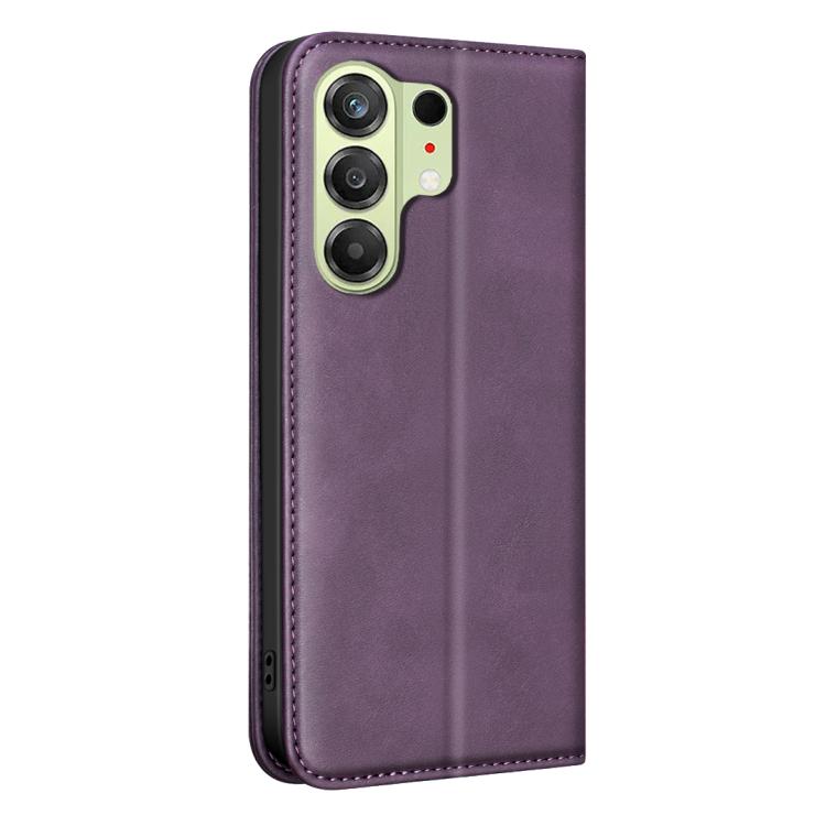 For Tecno Camon 50 4G BINFEN COLOR Calfskin Texture Magnetic RFID Vegan Leather Phone Case