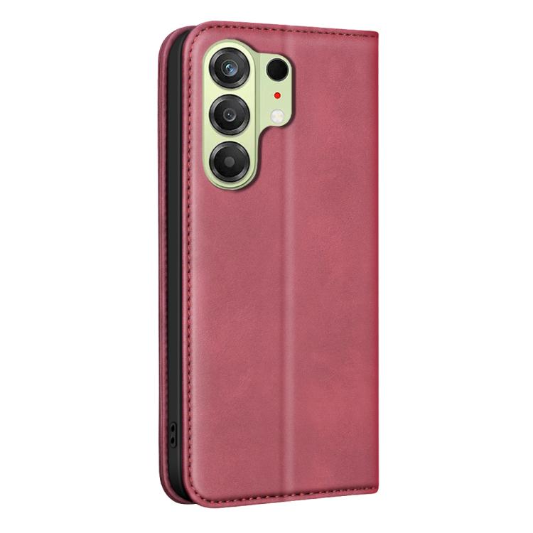 For Tecno Camon 50 4G BINFEN COLOR Calfskin Texture Magnetic RFID Vegan Leather Phone Case