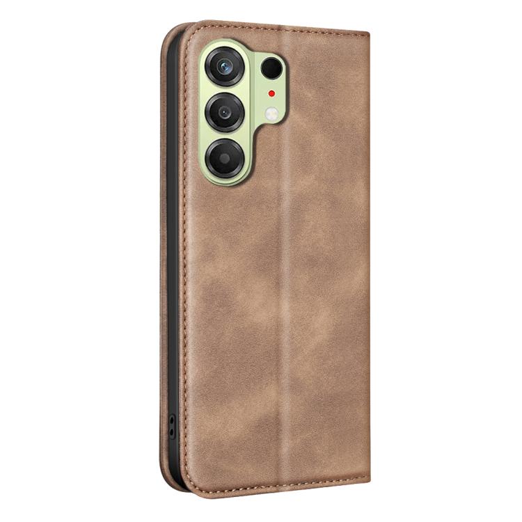 For Tecno Camon 50 4G BINFEN COLOR Calfskin Texture Magnetic RFID Vegan Leather Phone Case