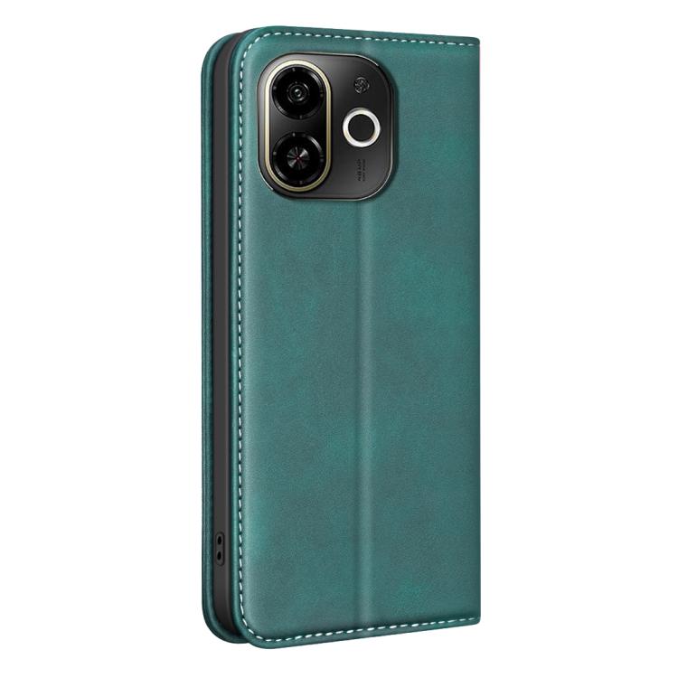 For Tecno Pop 9 5G / Spark 30C 5G BINFEN COLOR Calfskin Texture Magnetic RFID Vegan Leather Phone Case