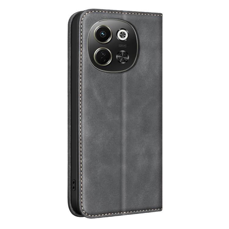 For Tecno Pova 6 Neo 5G / Spark 30 5G BINFEN COLOR Calfskin Texture Magnetic RFID Vegan Leather Phone Case