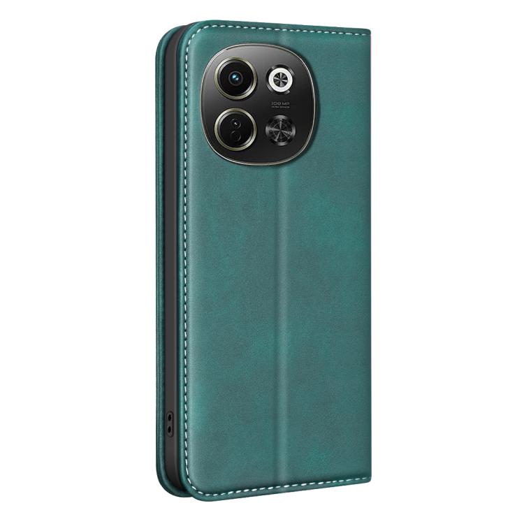 For Tecno Pova 6 Neo 5G / Spark 30 5G BINFEN COLOR Calfskin Texture Magnetic RFID Vegan Leather Phone Case