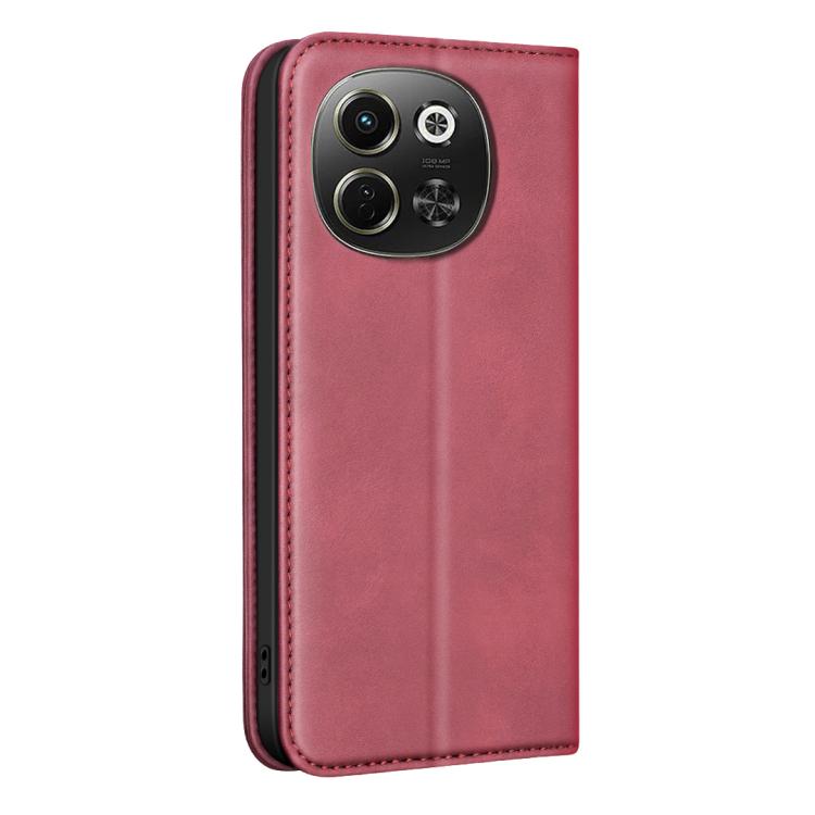 For Tecno Pova 6 Neo 5G / Spark 30 5G BINFEN COLOR Calfskin Texture Magnetic RFID Vegan Leather Phone Case