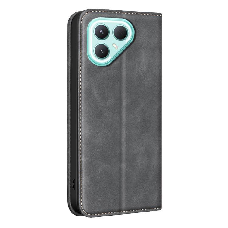 For Tecno Pova 7 Pro 5G BINFEN COLOR Calfskin Texture Magnetic RFID Vegan Leather Phone Case