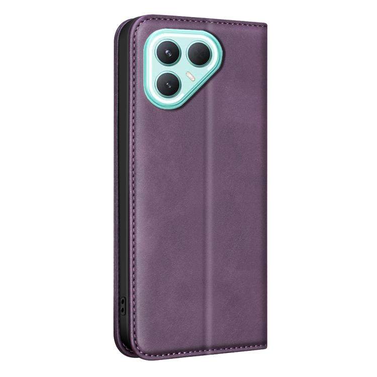 For Tecno Pova 7 Pro 5G BINFEN COLOR Calfskin Texture Magnetic RFID Vegan Leather Phone Case