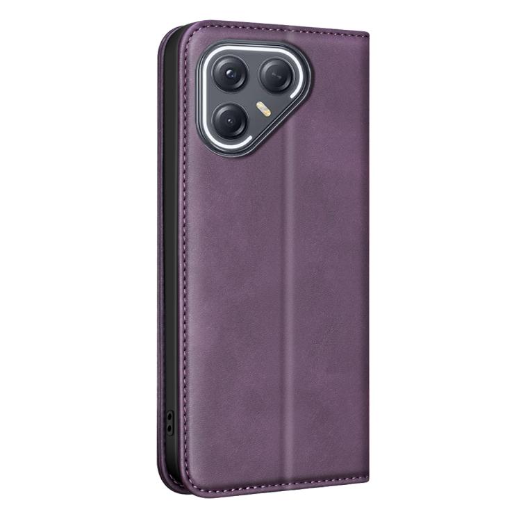 For Tecno Pova 7 Ultra 5G BINFEN COLOR Calfskin Texture Magnetic RFID Vegan Leather Phone Case