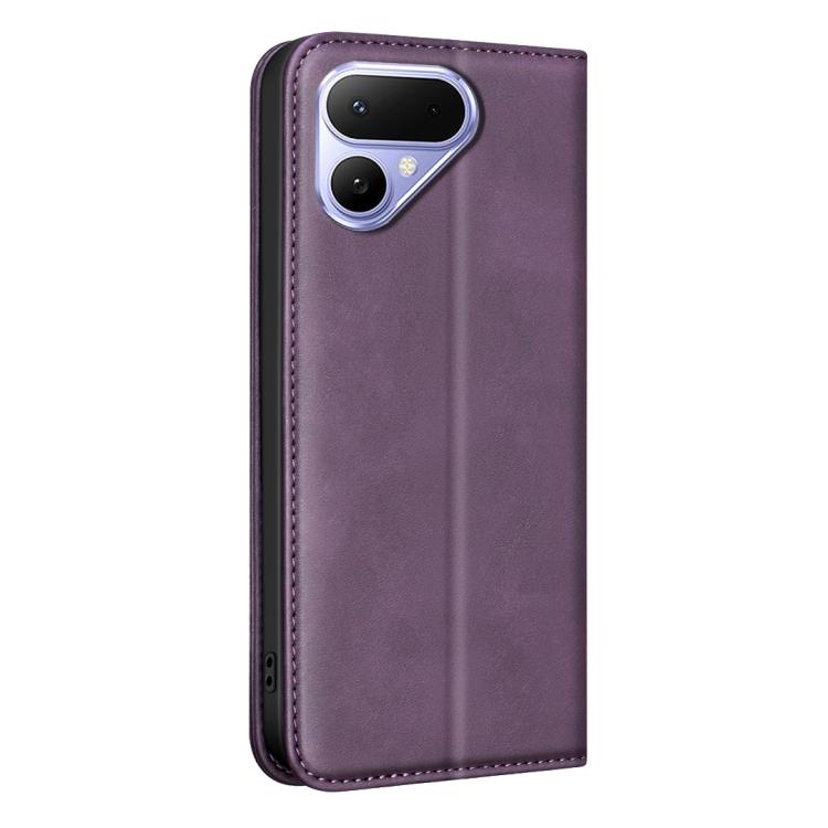 For Tecno Pova Curve 2 5G BINFEN COLOR Calfskin Texture Magnetic RFID Vegan Leather Phone Case