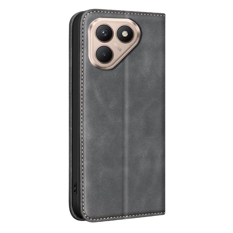 For Tecno Pova 7 4G BINFEN COLOR Calfskin Texture Magnetic RFID Vegan Leather Phone Case