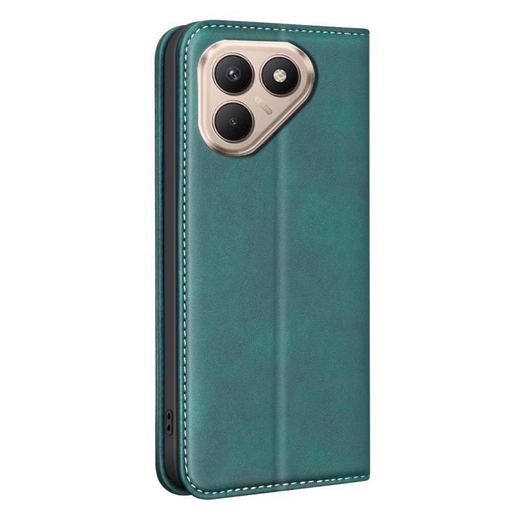 For Tecno Pova 7 4G BINFEN COLOR Calfskin Texture Magnetic RFID Vegan Leather Phone Case