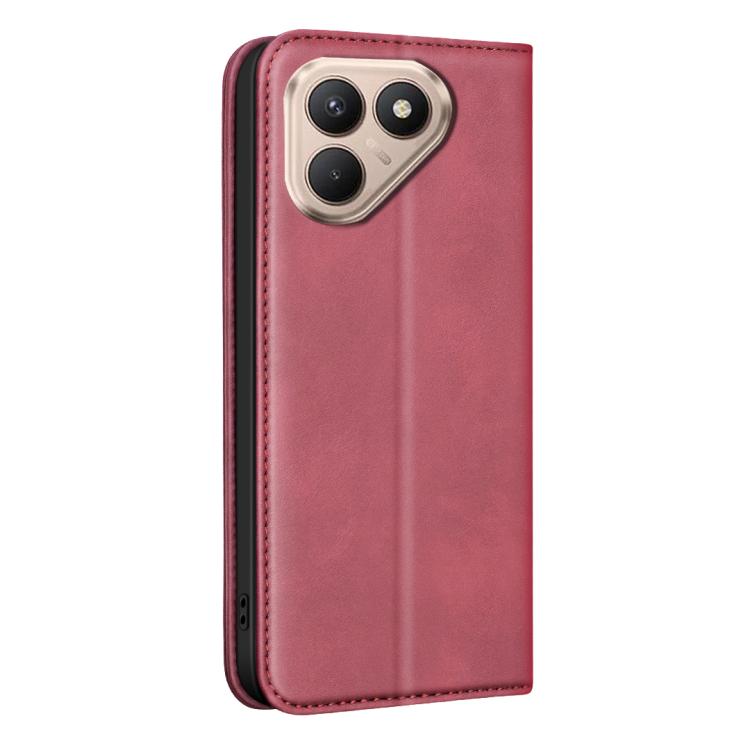 For Tecno Pova 7 4G BINFEN COLOR Calfskin Texture Magnetic RFID Vegan Leather Phone Case