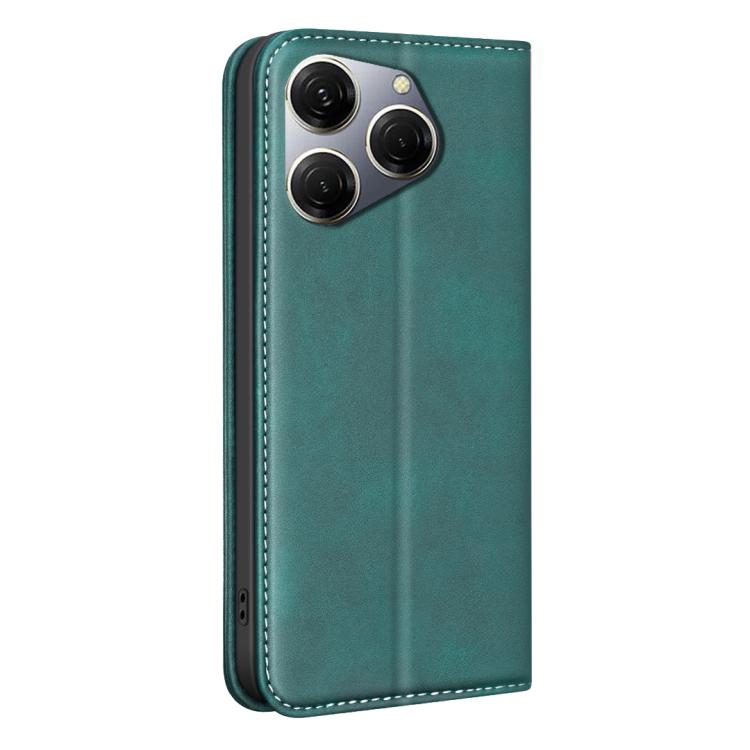 For Tecno Spark 20 Pro BINFEN COLOR Calfskin Texture Magnetic RFID Vegan Leather Phone Case