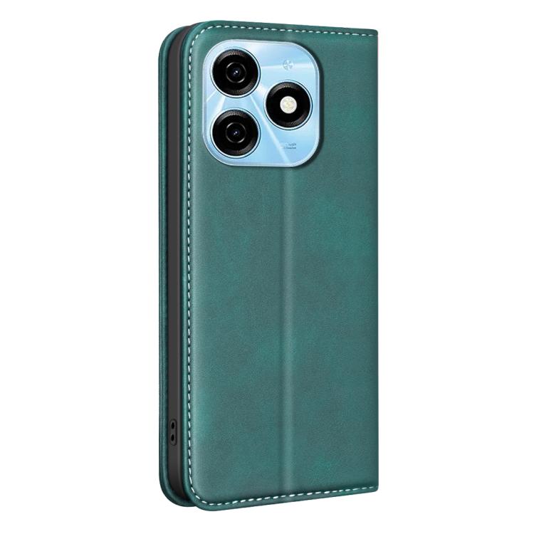 For Tecno Spark 20 BINFEN COLOR Calfskin Texture Magnetic RFID Vegan Leather Phone Case