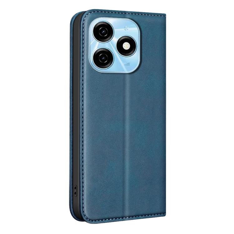 For Tecno Spark 20 BINFEN COLOR Calfskin Texture Magnetic RFID Vegan Leather Phone Case
