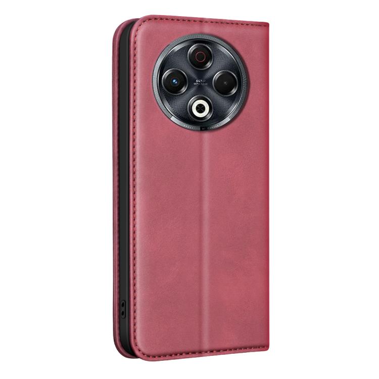 For Tecno Spark 30 4G BINFEN COLOR Calfskin Texture Magnetic RFID Vegan Leather Phone Case