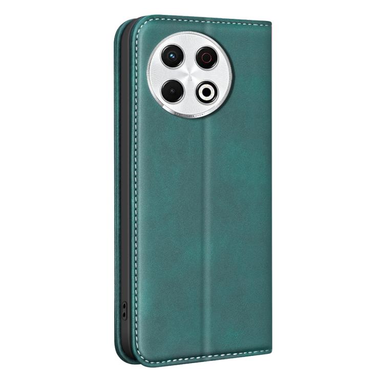 For Tecno Spark 30 Pro 4G BINFEN COLOR Calfskin Texture Magnetic RFID Vegan Leather Phone Case