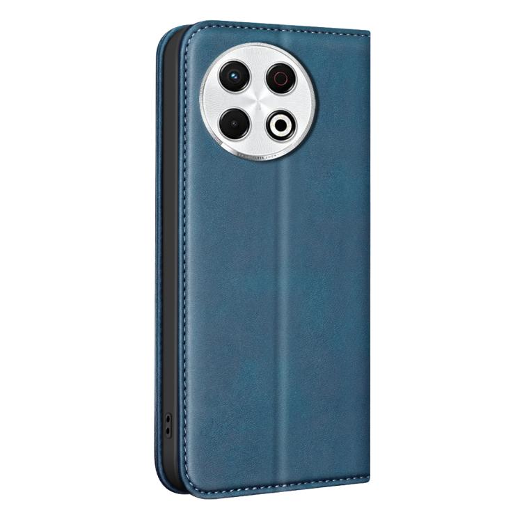 For Tecno Spark 30 Pro 4G BINFEN COLOR Calfskin Texture Magnetic RFID Vegan Leather Phone Case