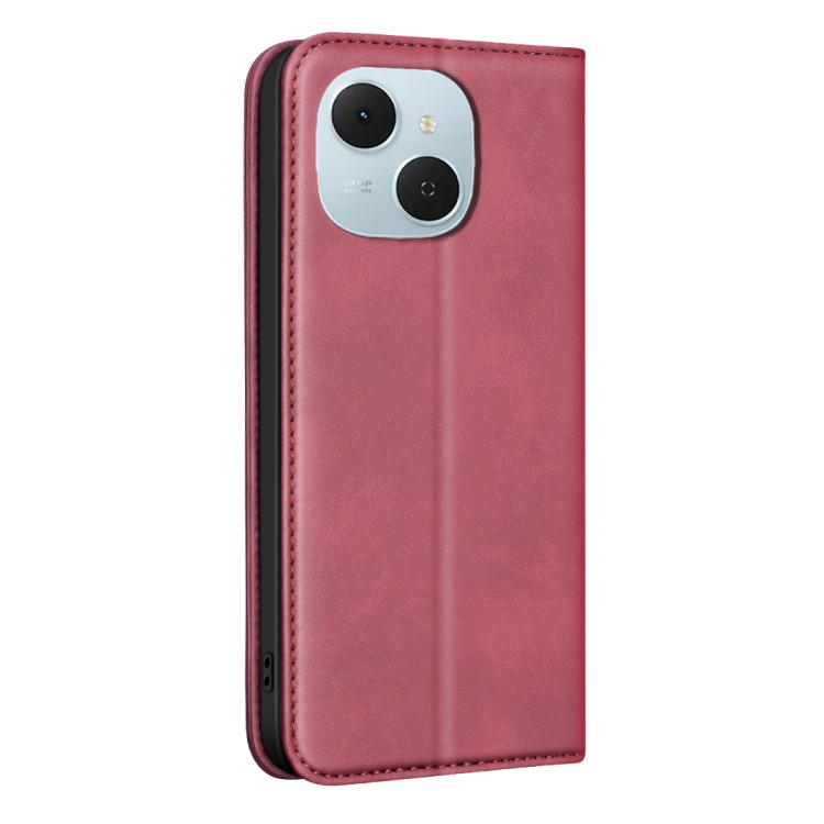 For Tecno Spark 40C BINFEN COLOR Calfskin Texture Magnetic RFID Vegan Leather Phone Case
