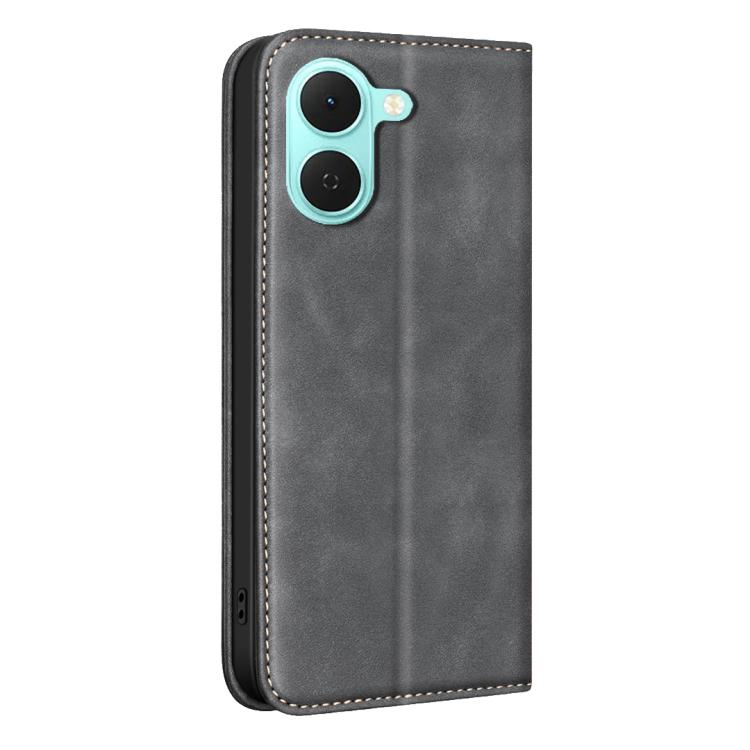 For Tecno Spark Go 3 BINFEN COLOR Calfskin Texture Magnetic RFID Vegan Leather Phone Case
