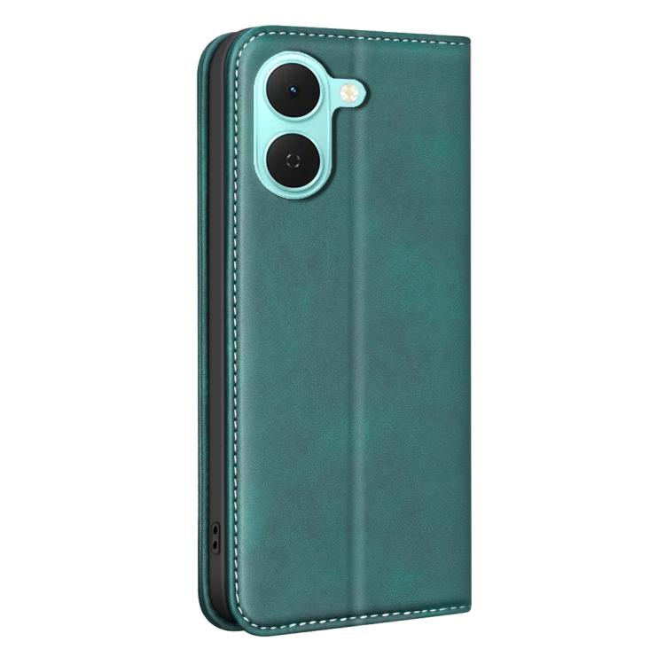 For Tecno Spark Go 3 BINFEN COLOR Calfskin Texture Magnetic RFID Vegan Leather Phone Case