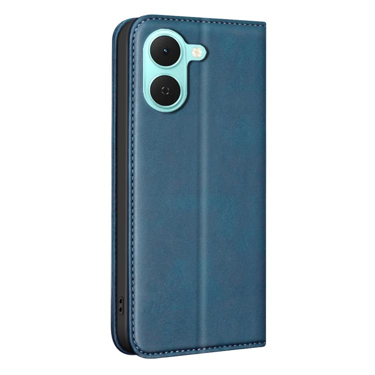 For Tecno Spark Go 3 BINFEN COLOR Calfskin Texture Magnetic RFID Vegan Leather Phone Case