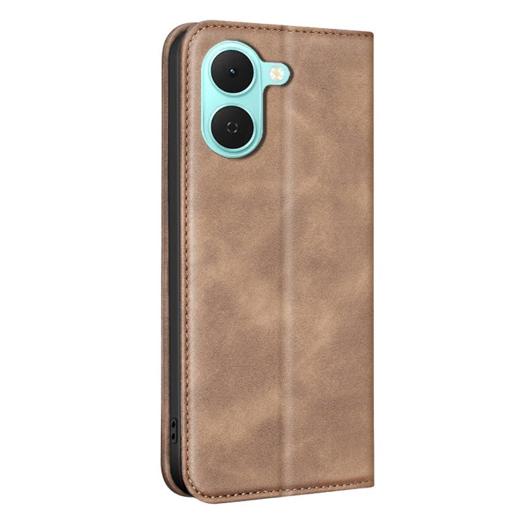 For Tecno Spark Go 3 BINFEN COLOR Calfskin Texture Magnetic RFID Vegan Leather Phone Case