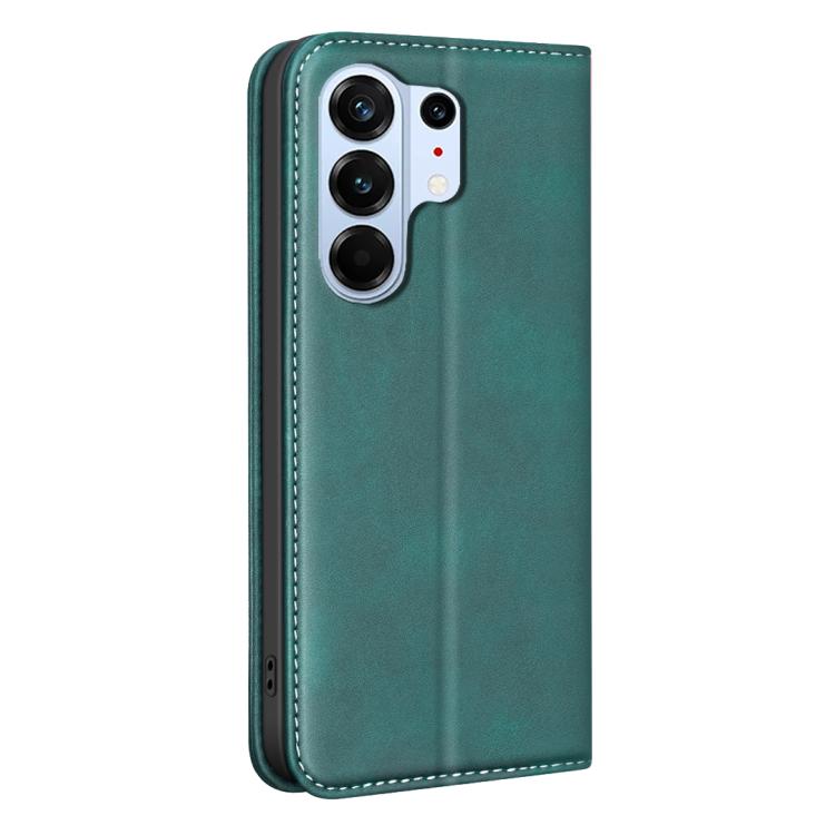 For Tecno Camon 50 Pro 4G BINFEN COLOR Calfskin Texture Magnetic RFID Vegan Leather Phone Case