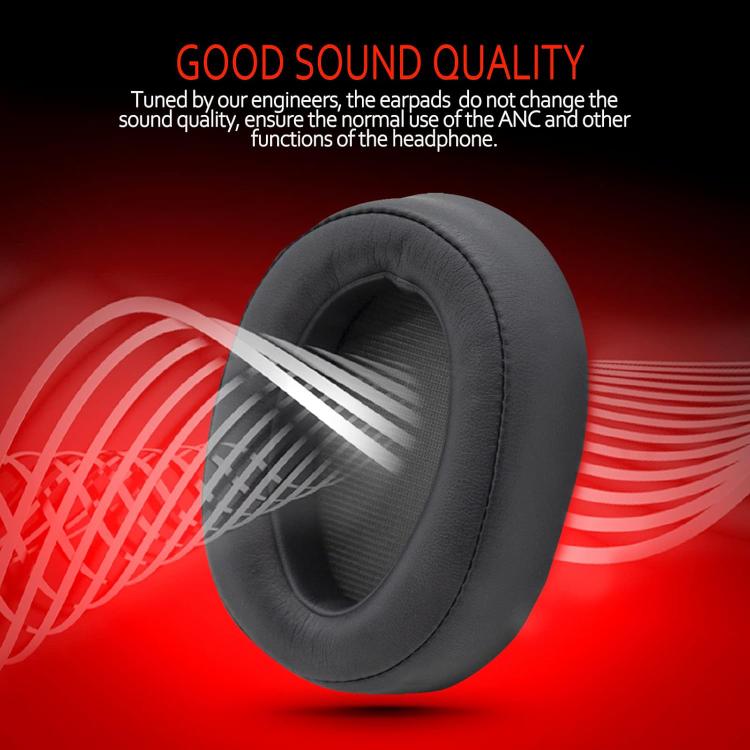 For Sony MDR-100ABN / WH-H900N XDcase 1 Pair Protein Leather Headset Replacement Ear Pads with Prying Tool