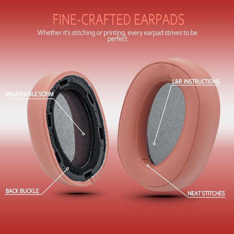 For Sony MDR-100ABN / WH-H900N XDcase 1 Pair Protein Leather Headset Replacement Ear Pads with Prying Tool