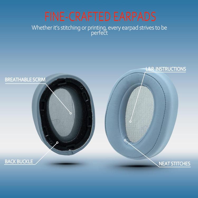 For Sony MDR-100ABN / WH-H900N XDcase 1 Pair Protein Leather Headset Replacement Ear Pads with Prying Tool