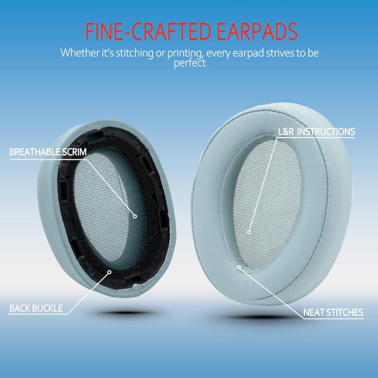 For Sony MDR-100ABN / WH-H900N XDcase 1 Pair Protein Leather Headset Replacement Ear Pads with Prying Tool