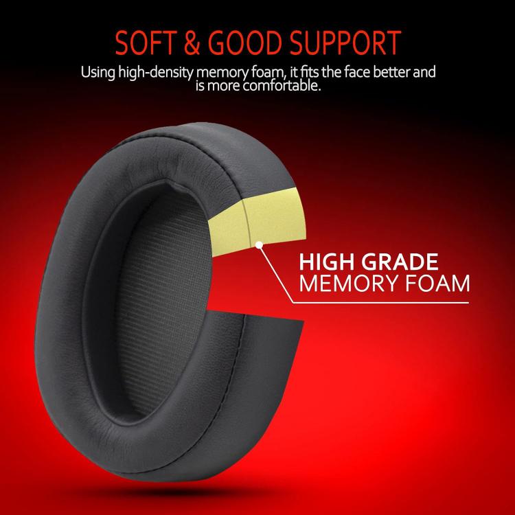 For Sony MDR-100ABN / WH-H900N XDcase 1 Pair Protein Leather Headset Replacement Ear Pads with Prying Tool
