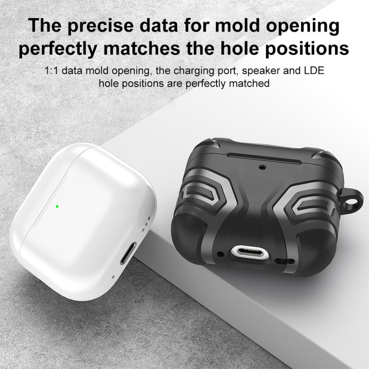 For AirPods 4 XDcase Dark Pattern TPU Earphone Cover with Carabiner