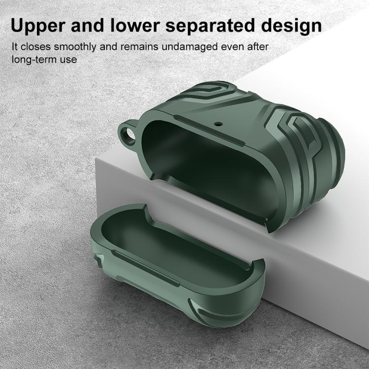 For AirPods 4 XDcase Dark Pattern TPU Earphone Cover with Carabiner