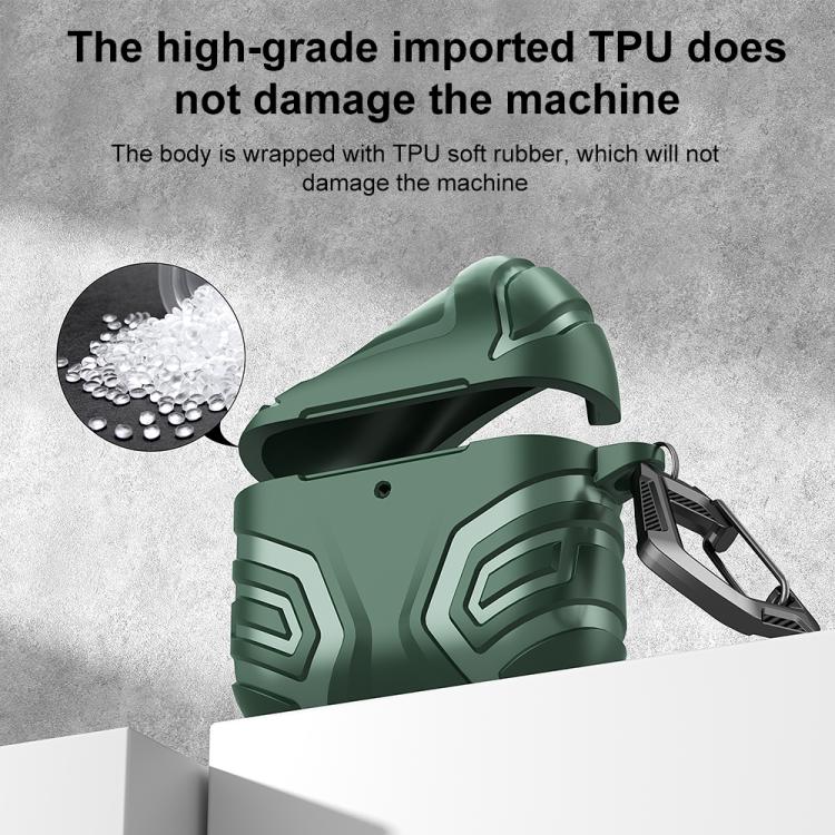 For AirPods 4 XDcase Dark Pattern TPU Earphone Cover with Carabiner