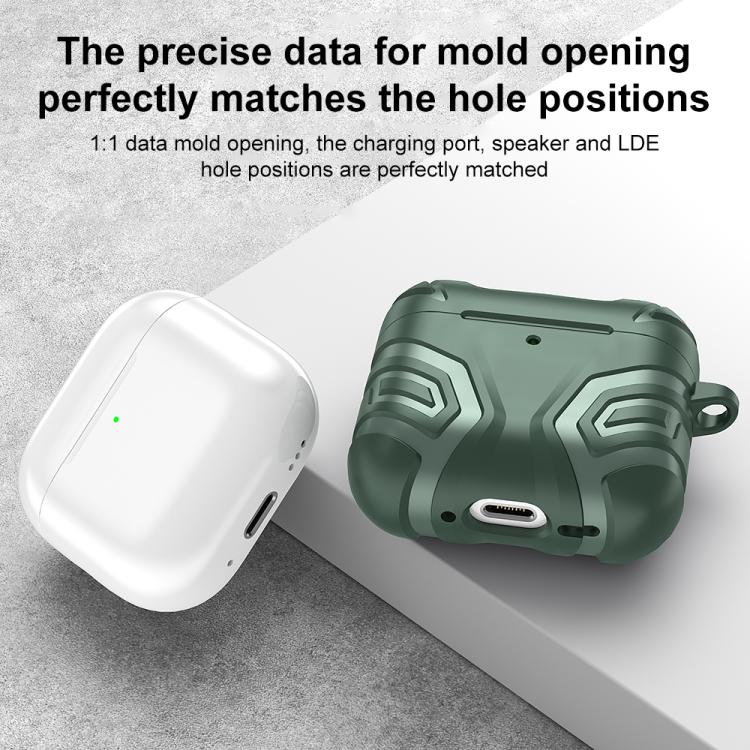 For AirPods 4 XDcase Dark Pattern TPU Earphone Cover with Carabiner