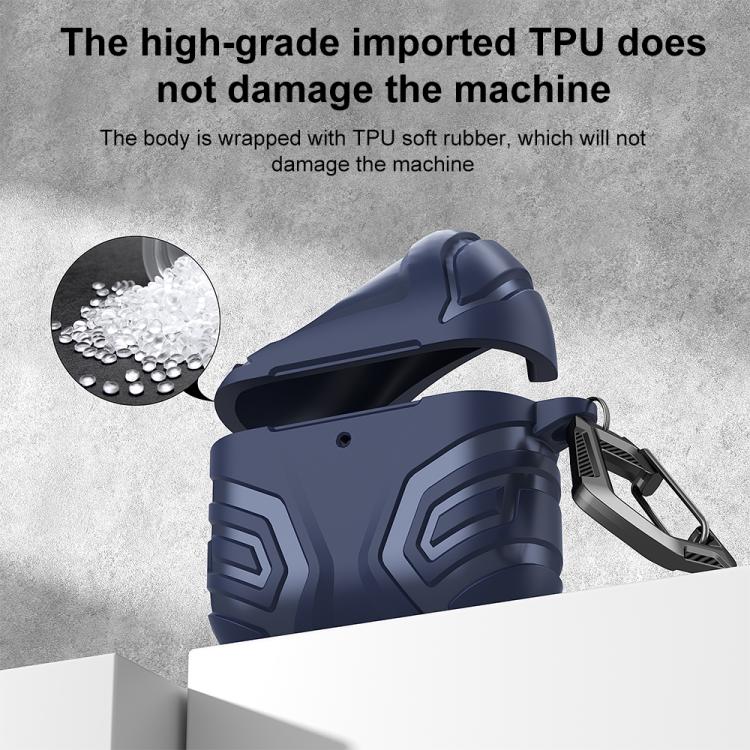 For AirPods 4 XDcase Dark Pattern TPU Earphone Cover with Carabiner