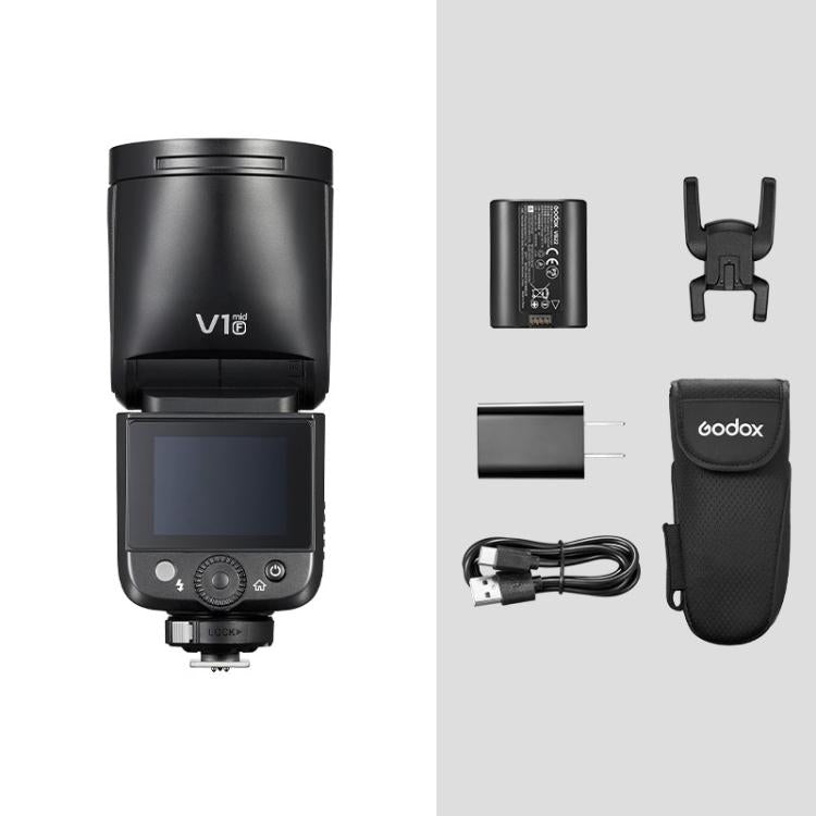 Godox V1 Mid TTL Li-ion Round Head Camera Flash For FUJIFILM