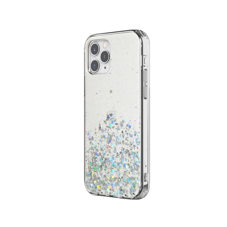 For iPhone 12 mini Stars Pattern Dropping Glue TPU Shockproof Protective Case