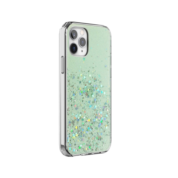 For iPhone 12 / 12 Pro Stars Pattern Dropping Glue TPU Shockproof Protective Case