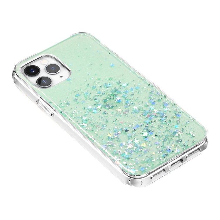 For iPhone 12 / 12 Pro Stars Pattern Dropping Glue TPU Shockproof Protective Case
