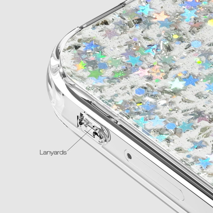 For iPhone 12 / 12 Pro Stars Pattern Dropping Glue TPU Shockproof Protective Case
