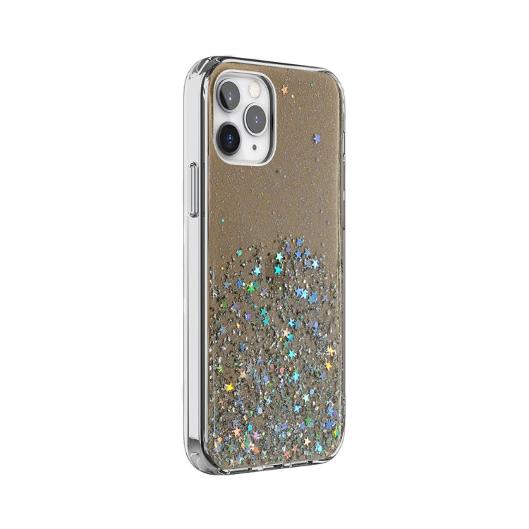 For iPhone 12 Pro Max Stars Pattern Dropping Glue TPU Shockproof Protective Case