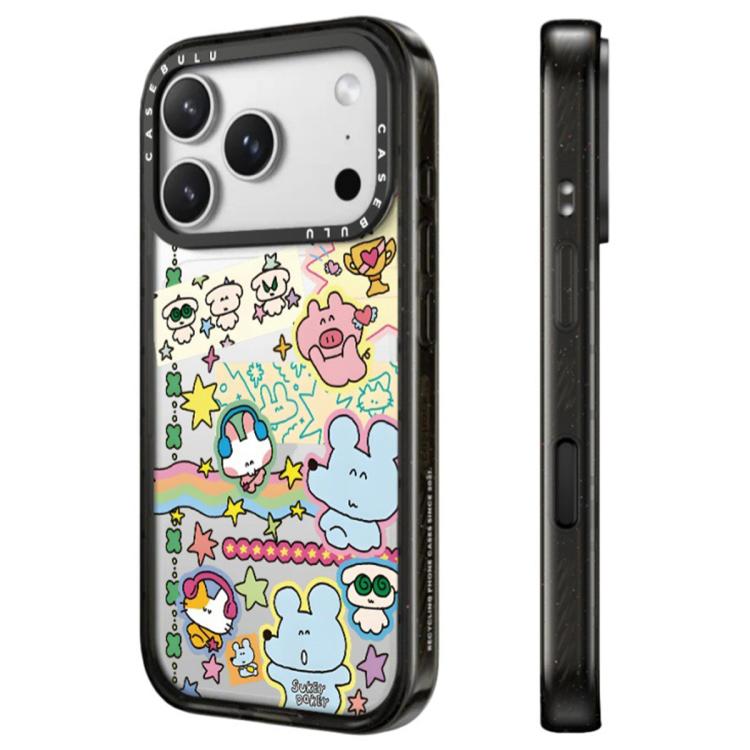 For iPhone 17 Mouse Series Camera Control Button Transparent Acrylic Phone Case