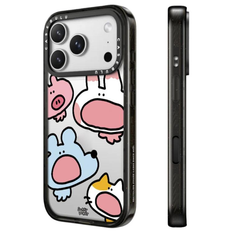 For iPhone 16 Pro Mouse Series Transparent Acrylic Phone Case