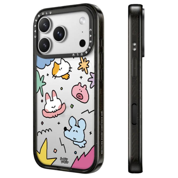 For iPhone 16 Plus Mouse Series Transparent Acrylic Phone Case