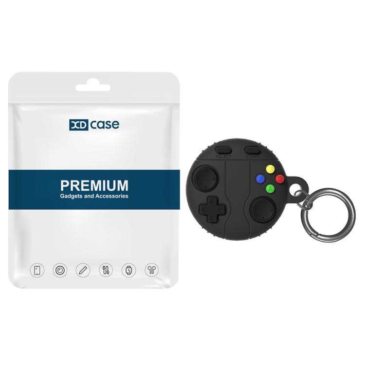 For AirTag 2nd Gen / 1st Gen XDcase Game Console Style Silicone Protective Case with Key Ring