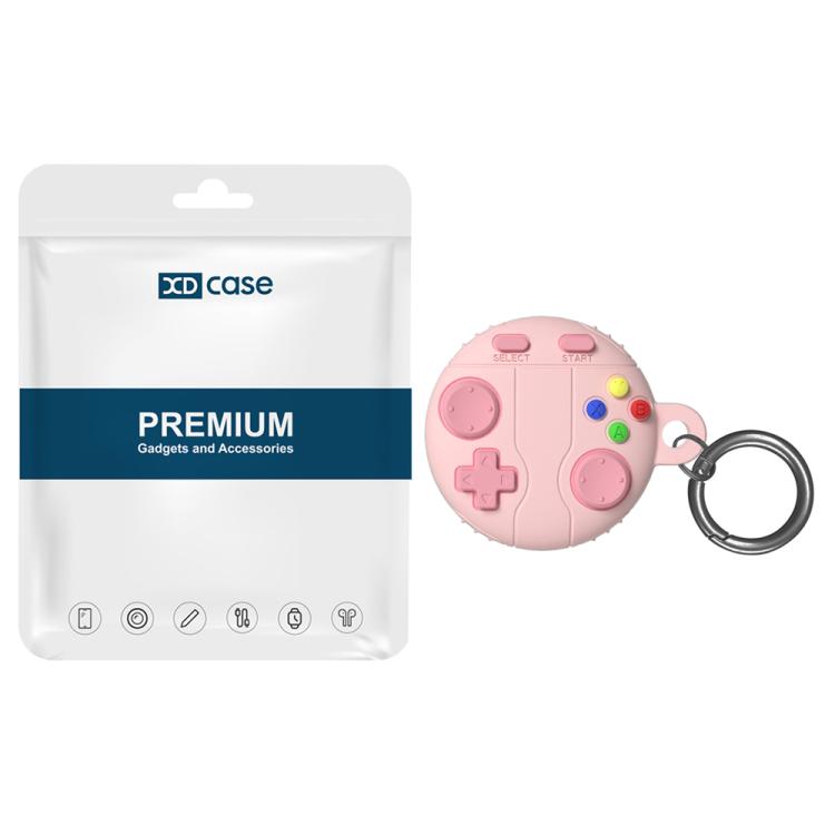 For AirTag 2nd Gen / 1st Gen XDcase Game Console Style Silicone Protective Case with Key Ring