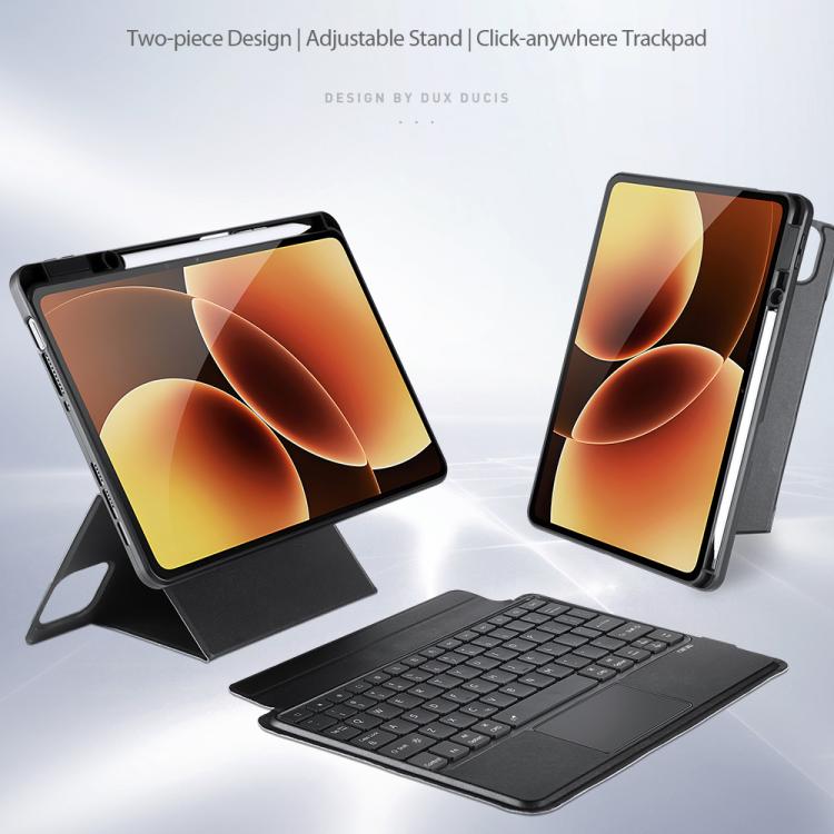 For Xiaomi Pad 8 / 8 Pro / 7 / 7 Pro DUX DUCIS DK Series Italian Layout Backlit Bluetooth Keyboard Case - Black