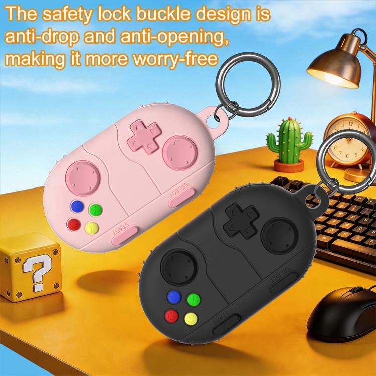 For Samsung Galaxy SmartTag2 XDcase Game Console Style Silicone Protective Case with Key Ring