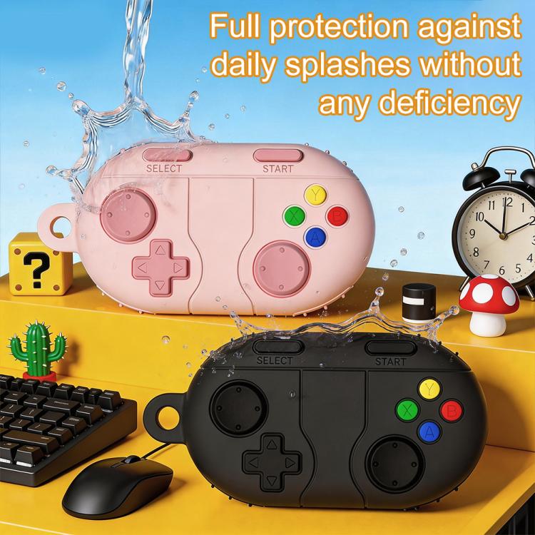 For Samsung Galaxy SmartTag2 XDcase Game Console Style Silicone Protective Case with Key Ring